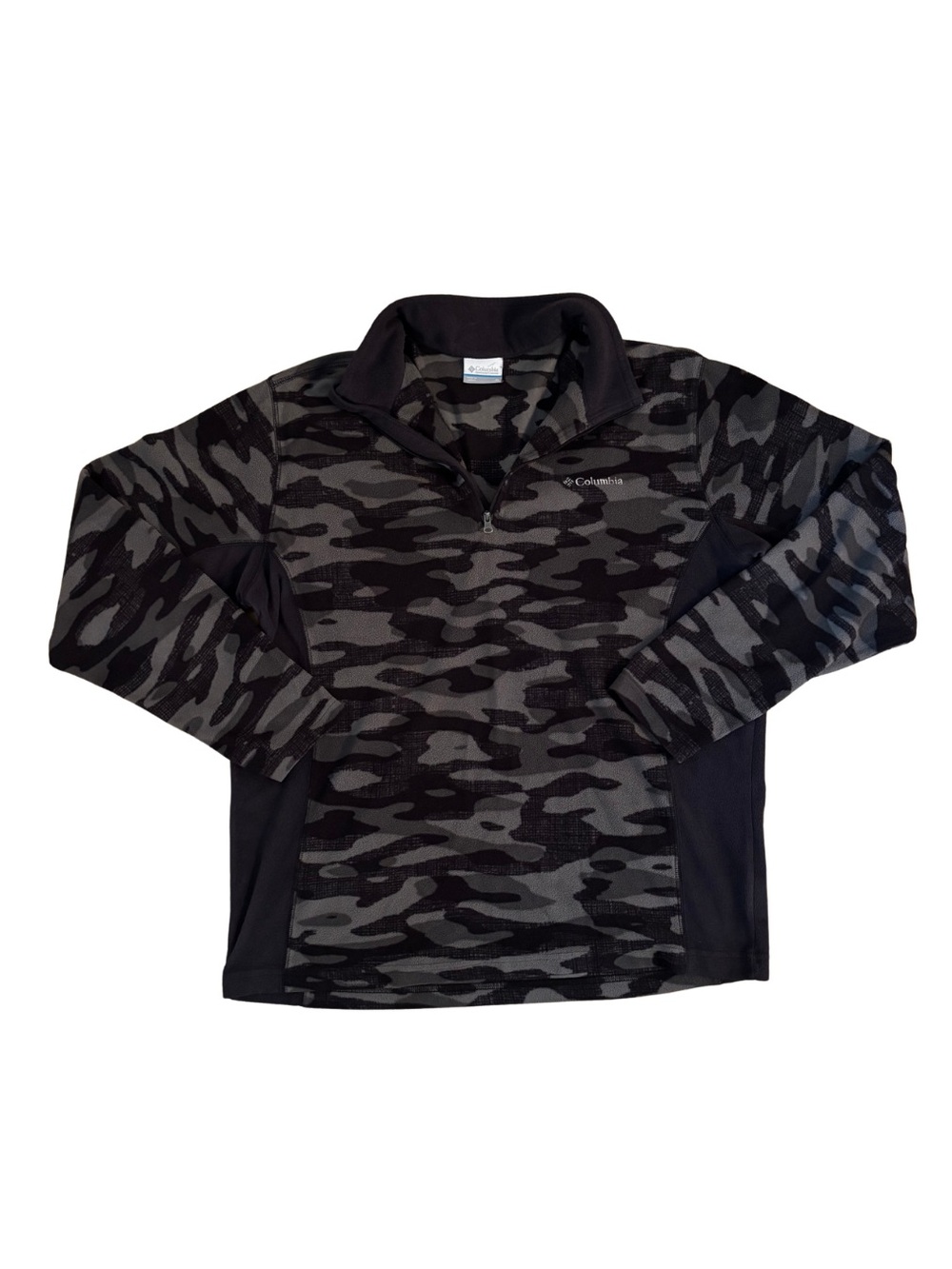 Columbia Black/Grey Camo Quarter-Zip Pullover